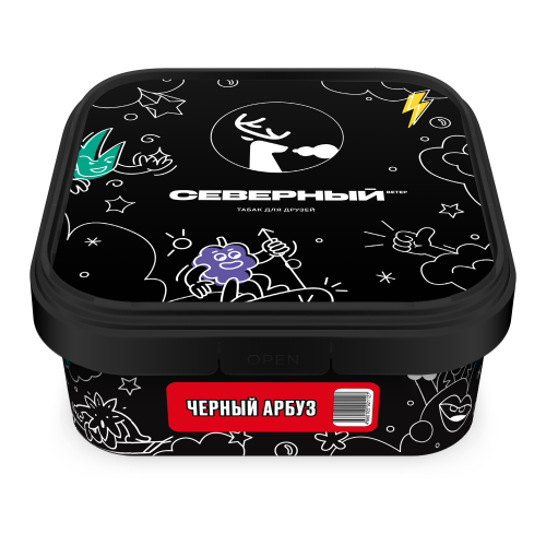 Табак Северный Черный Арбуз 200г Табак Северный Черный Арбуз 200г